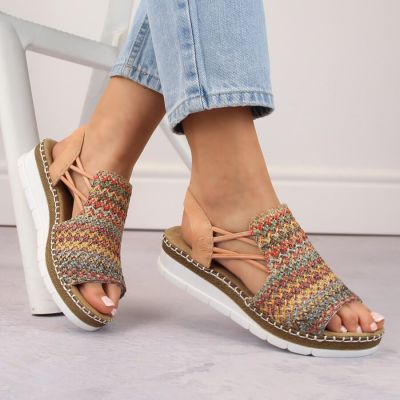 4. Comfortable Rieker W RKR669 multicolor sandals