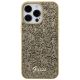 3. Guess Disco Metal Script case for iPhone 15 Pro Max - gold