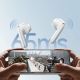15. Joyroom JR-FB1 Funpods Bluetooth 6.0 In-Ear TWS Wireless Headphones with AI Functions - White