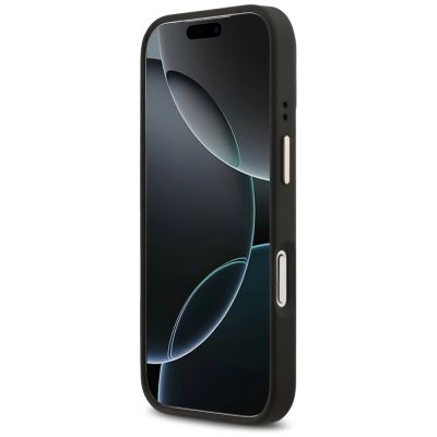 5. Guess Peony Hot Stamp MagSafe Case for iPhone 17 Pro - Black