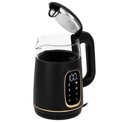 7. ADLER AD 1305 electric kettle black and gold