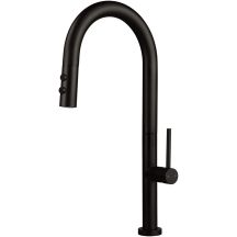 Kitchen faucet with pull-out spout - 2 types of stream