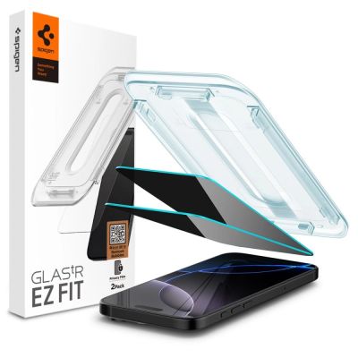 4. Spigen Glas.tR EZ Fit Privacy Tempered Glass for iPhone 16 Pro Max / 17 Pro Max - 2 pcs.