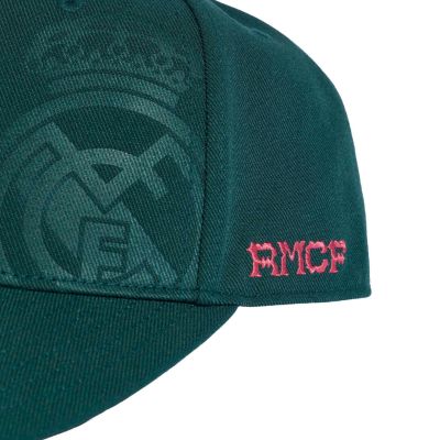 4. Adidas Real Madrid RMCF Away Snap Back Cap Green KS8120
