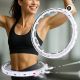 9. HULA HOP WITH MASSAGER, WEIGHT AND COUNTER, WHITE AND GREY ENERO FIT