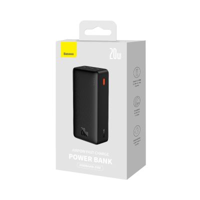 22. Baseus Airpow Fast Charge 20W 30000mAh Power Bank with USB-C - USB-C 30cm Cable - Black