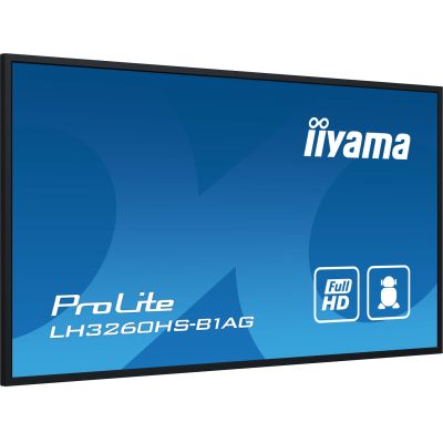 15. Large Format Monitor iiyama LH3260HS-B1AG A 80cm (31.5") LED Wi-Fi 500 cd/m2 Full HD Android 11 24/7 Black