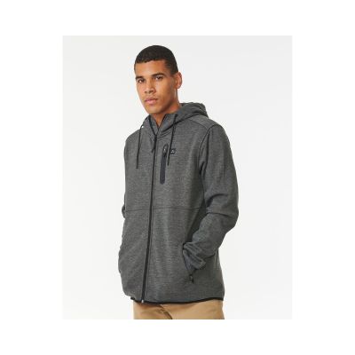 8. RIP CURL Anti Series Departed Zip Thru Sweatshirt Brown