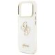 6. Guess IML 4G Script Metal Case for iPhone 17 Pro Max - White