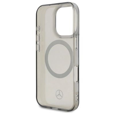 7. Mercedes Silver Ring MagSafe Case for iPhone 16 Pro Max - Black
