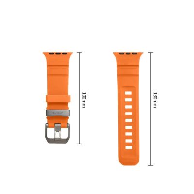 3. Tech-Protect Motion Strap for Apple Watch 44 / 45 / 46 / 49 mm - Orange