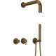 Concealed shower set with hand shower - with horizontal tap