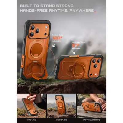 9. Supcase Grip Pro Mag MagSafe Case for iPhone 18 Pro / 17 Pro - Orange