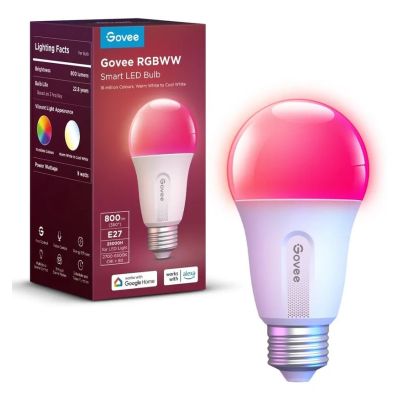 2. Govee Smart RGB Bulb 800LM, Wi-Fi + Bluetooth H6004CC1