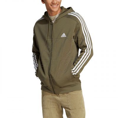 3. adidas Essentials Fleece 3-Stripes Full-Zip M sweatshirt IJ6492
