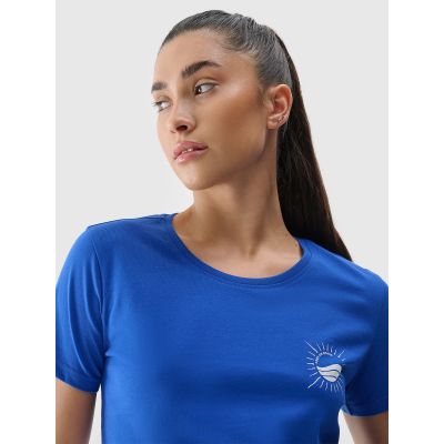 5. Women's regular printed T-shirt 4F 4FRSS24TTSHF2547-36S