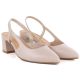 3. Beige Sergio Leone SK472 block heel pumps