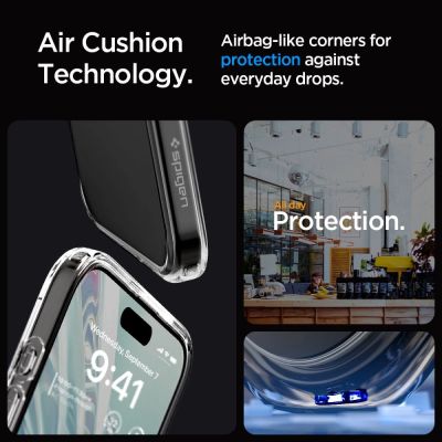 8. Spigen Ultra Hybrid iPhone 15 Pro Case - Clear Matte