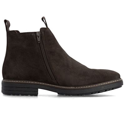 2. Men's brown insulated leather Chelsea boots Rieker 33180-28