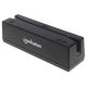 7. MANHATTAN USB Magnetic Card Reader, Three-Track, Black