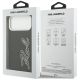 8. Karl Lagerfeld FW Grained Signature Logo Case for iPhone 17 Pro Max - Black