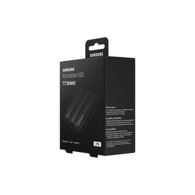 10. SAMSUNG SSD T7 Shield Black 2TB MU-PE2T0S/EU