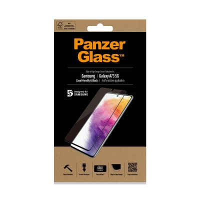 3. PanzerGlass E2E Regular tempered glass for Samsung Galaxy A73 - with black frame