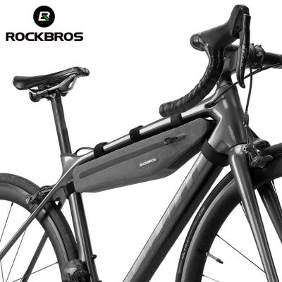 3. Rockbros AS-052 Waterproof Bike Frame Bag - Gray