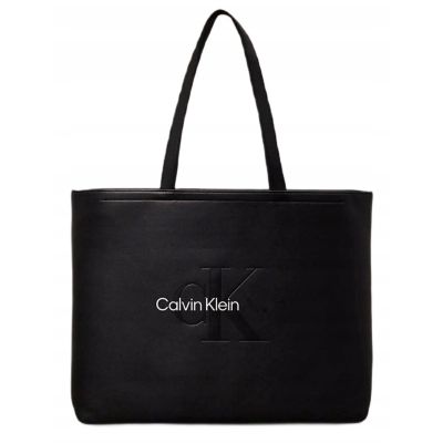 Calvin Klein CK Sculpted Tote Black Women's Shopper Bag - LZ04K3066G-UB1