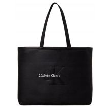 Calvin Klein CK Sculpted Tote Black Women's Shopper Bag - LZ04K3066G-UB1