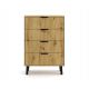3. SCANDI 4S SLIM CHEST OF DRAWERS, ARTISAN OAK