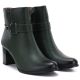 4. Women's insulated ankle boots with a heel, green M.Daszyński SA125-32