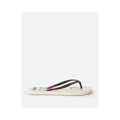 5. RIP CURL Mixed Bloom Open Toe Women's Flip-Flops Brown