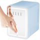 5. Mini fridge with LED makeup mirror ELLE 4L blue