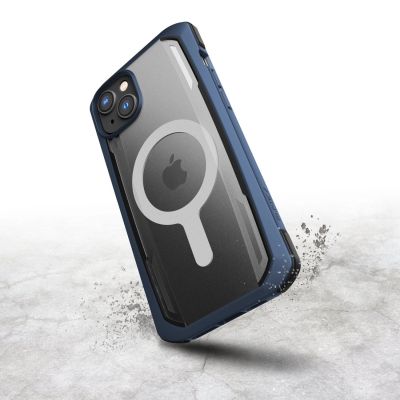 5. Raptic X-Doria Secure Case for iPhone 14 Pro with MagSafe armored cover blue