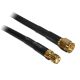 DeLOCK 10m SMA m/f coaxial cable CFD200 Black