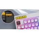 12. Hator Icefall white membrane gaming keyboard (black and white keys)