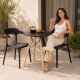 7. BLACK PLASTIC GARDEN CHAIR