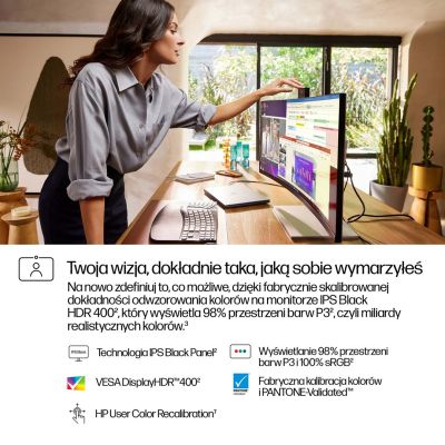 5. HP LED 34” S7 Pro Monitor 734pm (8K157UT) Curved IPS 120Hz WQHD RJ-45 ThunderBolt 4 Camera