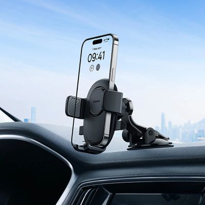 10. Baseus UltraControl Lite Series car phone holder - black