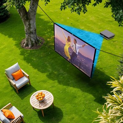 5. MACLEAN PROJECTION SCREEN 84", 175X131CM, 25MM BORDER 4:3, TENSION HOOKS MC-166