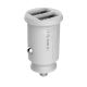 3. Baseus Grain Car Charger CCALL-ML02 mini charger 2x USB-A 3.1A - white