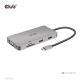 CLUB3D CSV-1594 USB 3.2 Gen 1 (3.1 Gen 1) Type-C Docking Station Black, Gray