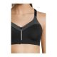 5. CASALL Front Zip Sports Bra Gray