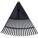 8. GARDEN LEAF RAKE BLACK L RETRO