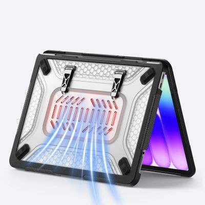 8. Tech-Protect Kevlar Pro Case for MacBook Neo 13" 2026 - Black and Clear