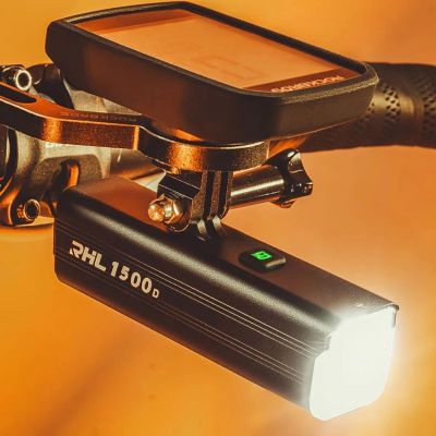 7. Rockbros RHL1500 Front Bike Light 5000mAh 1500lm IPX6 - Black