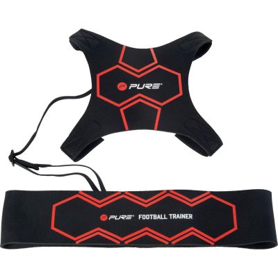 4. FOOTBALL TRAINER WITH RUBBER BLACK RED PURE 2 IMPROVE