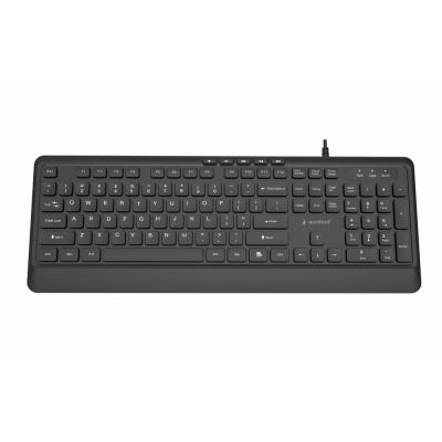 2. GEMBIRD SLIM WIRED MULTIMEDIA KEYBOARD, USB 5-KEY HOTKEYS, US LAYOUT, BLACK