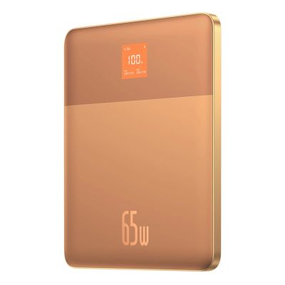 2. Baseus Blade2 12000mAh 65W Powerbank with Digital Display (with Baseus Mini White Series USB-C - USB-C 100W (20V/5A) 50cm White Cable) - Orange